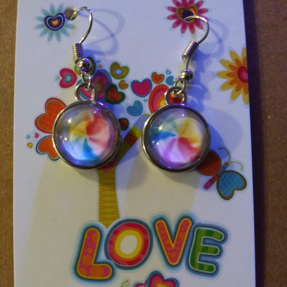 Handmade cabochon earrings